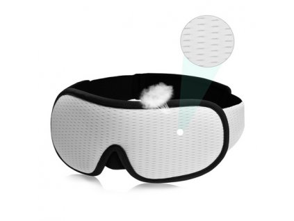 Maska na spaní bílá - zepředu