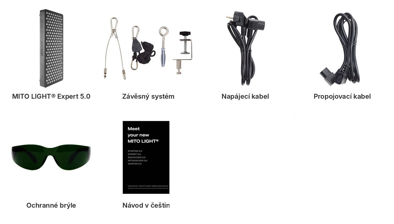 MITO LIGHT® Expert 5.0 – obsah balení